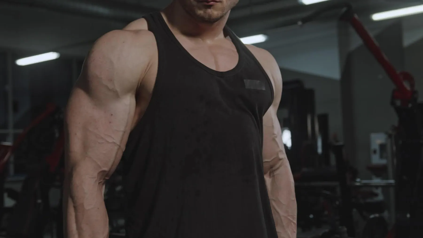 Athlete resting between sets